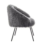 Fauteuil d'appoint Ana Lux en fausse fourrure Inspired Home