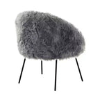 Fauteuil d'appoint Ana Lux en fausse fourrure Inspired Home