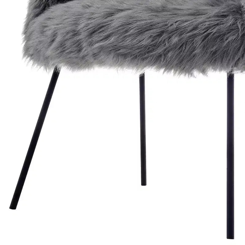 Fauteuil d'appoint Ana Lux en fausse fourrure Inspired Home