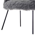 Fauteuil d'appoint Ana Lux en fausse fourrure Inspired Home