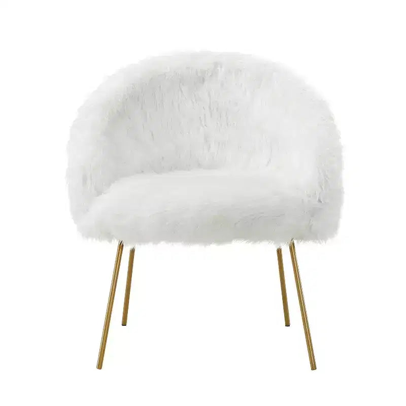 Fauteuil d'appoint Ana Lux en fausse fourrure Inspired Home