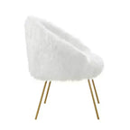 Fauteuil d'appoint Ana Lux en fausse fourrure Inspired Home