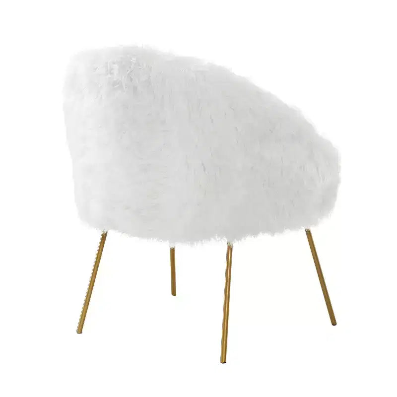 Fauteuil d'appoint Ana Lux en fausse fourrure Inspired Home