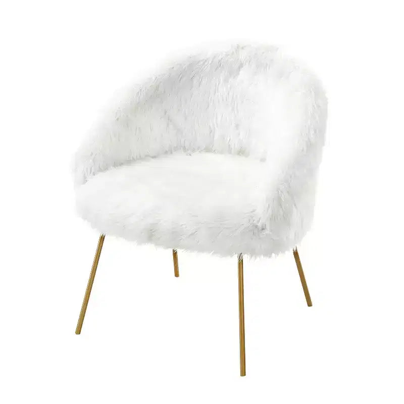 Fauteuil d'appoint Ana Lux en fausse fourrure Inspired Home