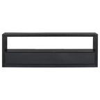 Meuble TV 74 W, console TV, armoire de rangement, centre de divertissement, buffet avec 3 tiroirs et étagère ouverte, marron/noir/gris - Christopher Knight Home