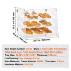 Vitrine à pâtisseries VEVOR, vitrine de boulangerie commerciale à 3 niveaux pour comptoir, boîte de présentation en acrylique avec accès par porte arrière, 52,6 x 36,1 x 41,4 cm