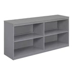 Lit mezzanine jumeau/double avec bureau coulissant et 4 tiroirs, cadre de lit mezzanine bas en bois avec étagères - ModernLuxe