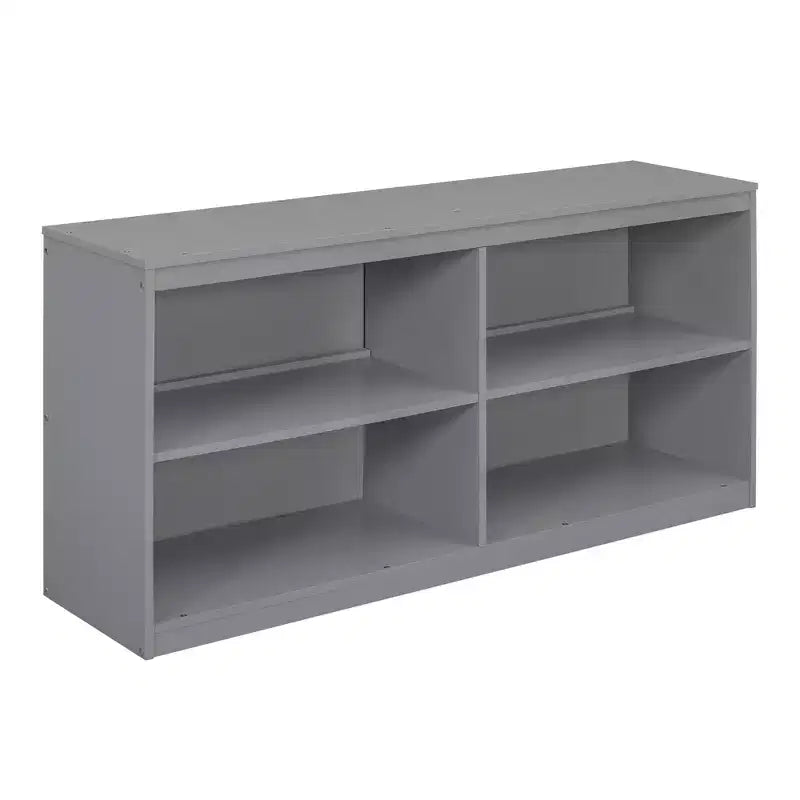 Lit mezzanine jumeau/double avec bureau coulissant et 4 tiroirs, cadre de lit mezzanine bas en bois avec étagères - ModernLuxe