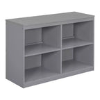 Lit mezzanine jumeau/double avec bureau coulissant et 4 tiroirs, cadre de lit mezzanine bas en bois avec étagères - ModernLuxe