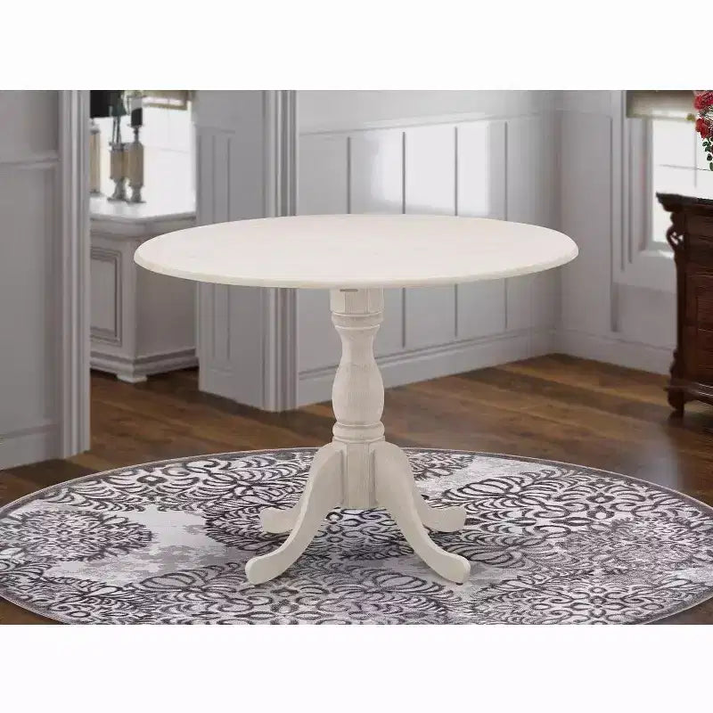 Table de salle à manger HomeStock en bois d'acacia avec texture bois et deux rallonges de 9 pouces