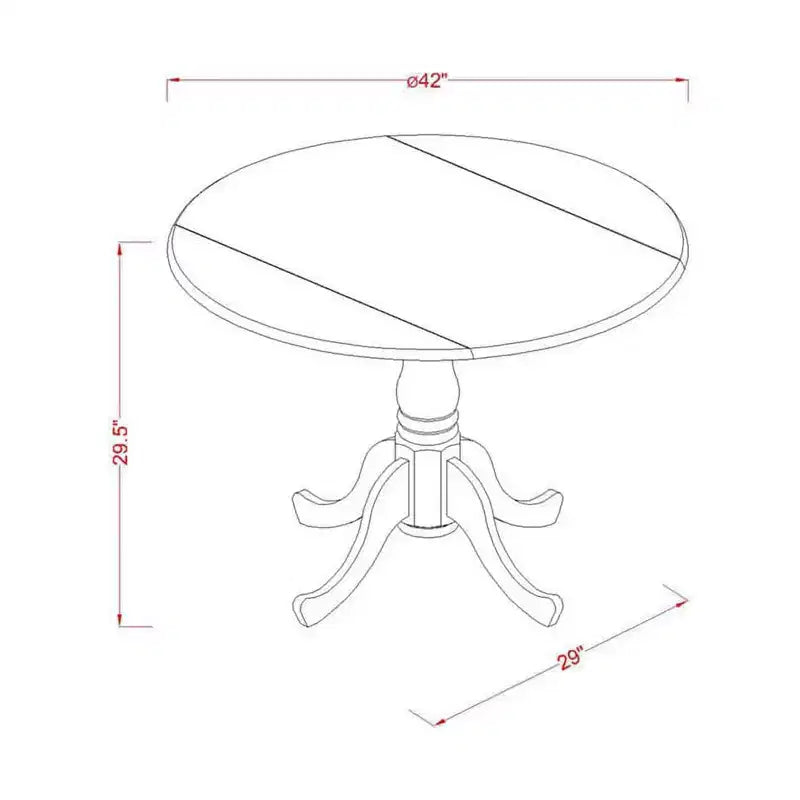 Table de salle à manger HomeStock en bois d'acacia avec texture bois et deux rallonges de 9 pouces