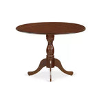 Table de salle à manger HomeStock en bois d'acacia avec texture bois et deux rallonges de 9 pouces
