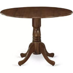 Table de salle à manger HomeStock en bois d'acacia avec texture bois et deux rallonges de 9 pouces