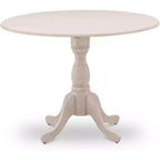Table de salle à manger HomeStock en bois d'acacia avec texture bois et deux rallonges de 9 pouces