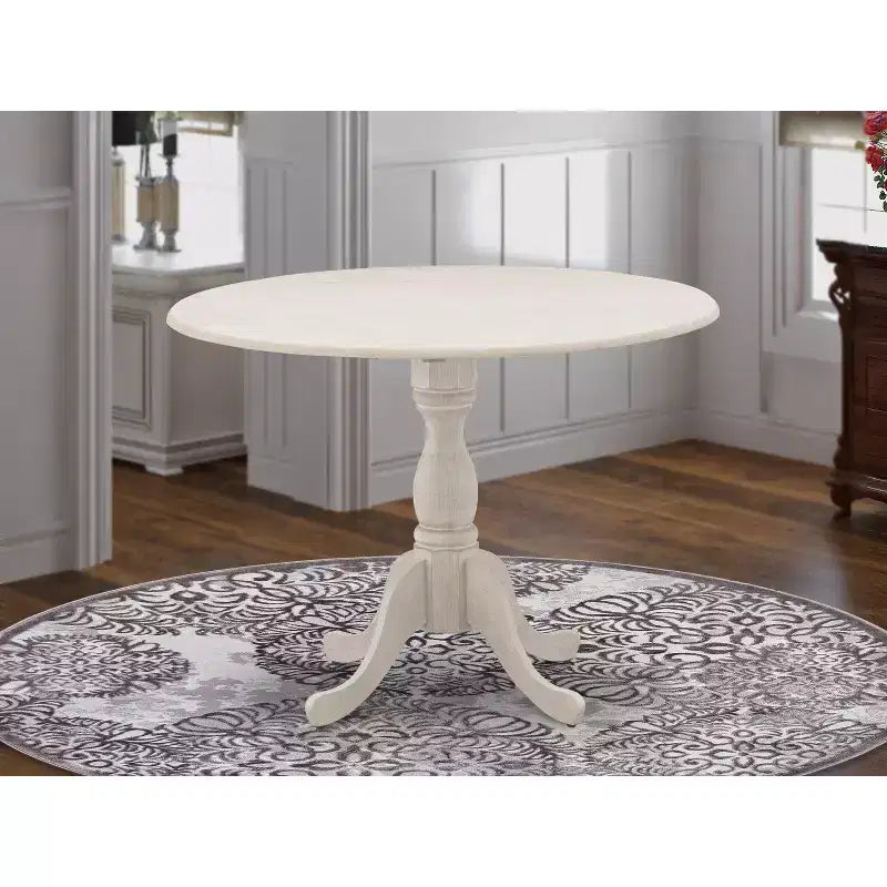 Table de salle à manger HomeStock en bois d'acacia avec texture bois et deux rallonges de 9 pouces