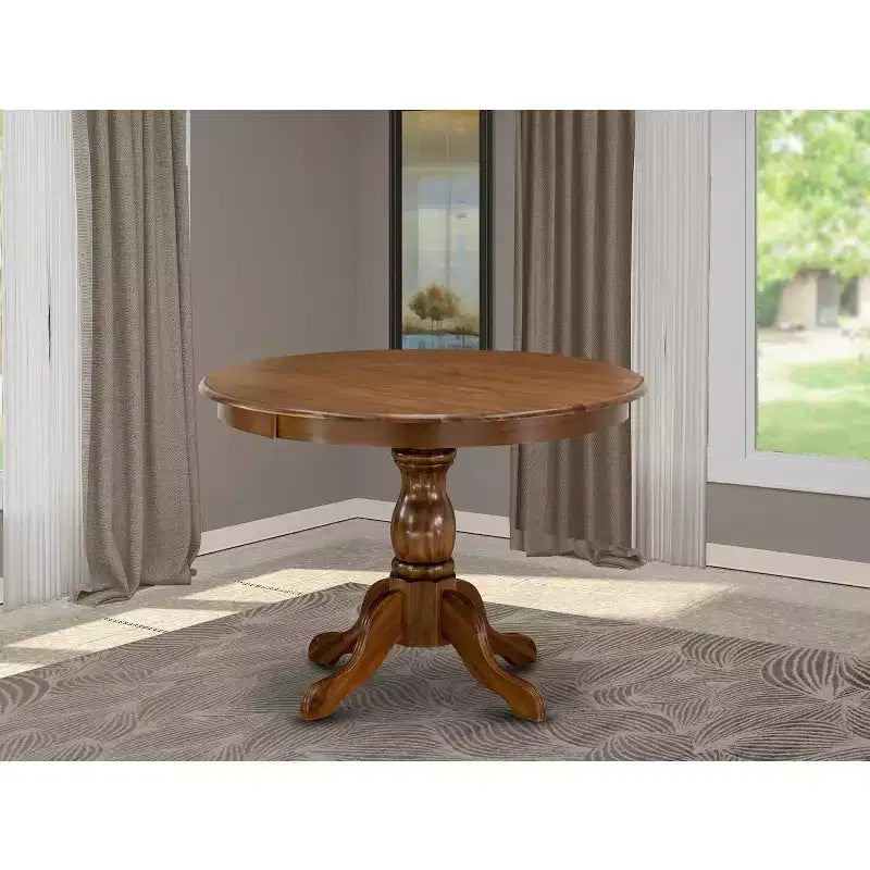 Table de cuisine moderne HomeStock avec plateau et pieds de table en bois asiatique