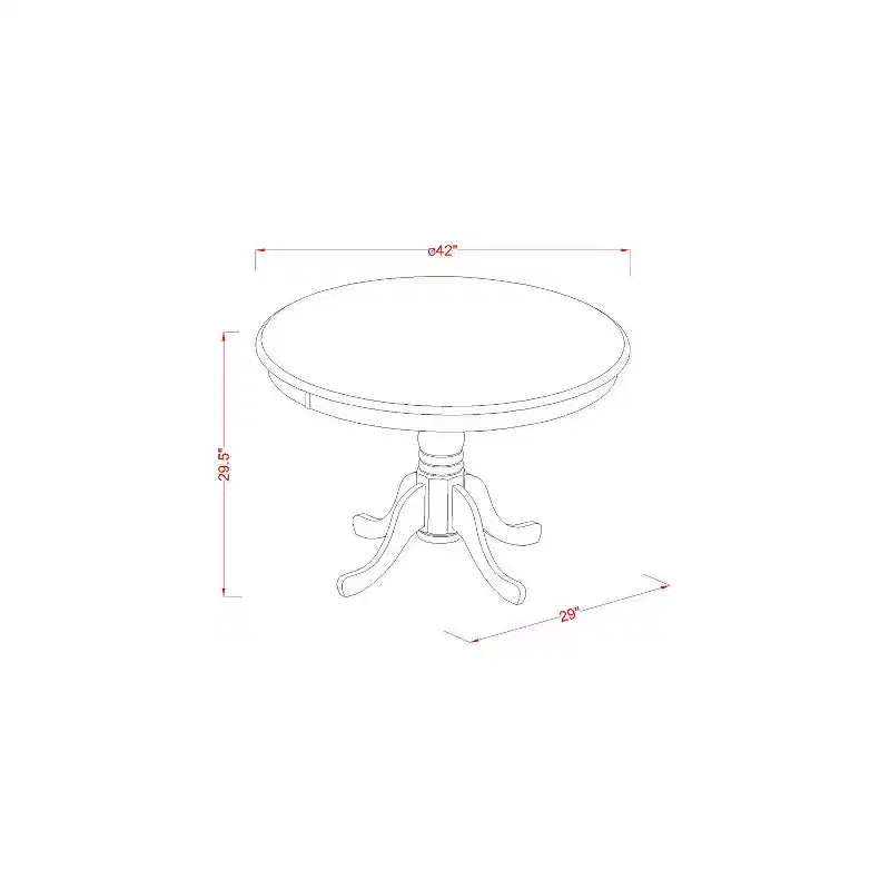 Table de cuisine moderne HomeStock avec plateau et pieds de table en bois asiatique