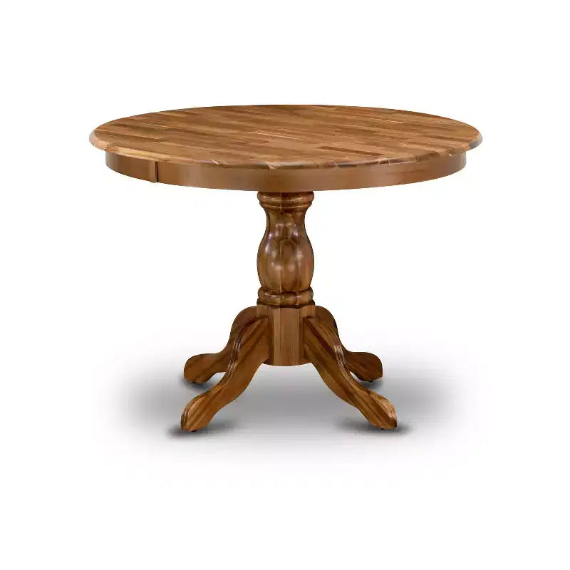 Table de cuisine moderne HomeStock avec plateau et pieds de table en bois asiatique