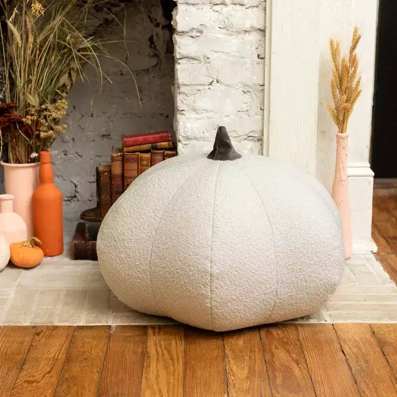 Pouf Citrouille Jaxx - Ottomane de luxe pour la décoration d'automne et d'Halloween