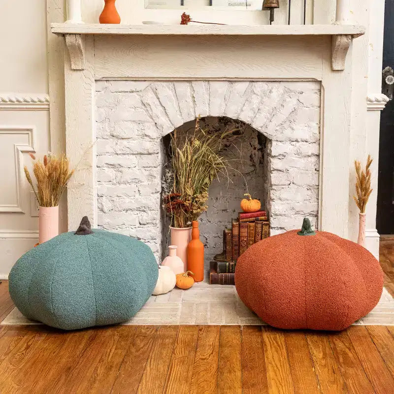 Pouf Citrouille Jaxx - Ottomane de luxe pour la décoration d'automne et d'Halloween