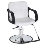 Fauteuil de Barbier BestMassage Chaise de Salon Professionnelle Pompe Hydraulique Robuste avec Base Pivotante