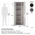 Armoire haute asymétrique Camberly Systembuild Evolution