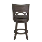 Tabouret de comptoir pivotant en bois gris Manchester avec assise en PU, New Classic Furniture