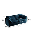Ensemble salon chic en chenille : canapé 2 places et fauteuil