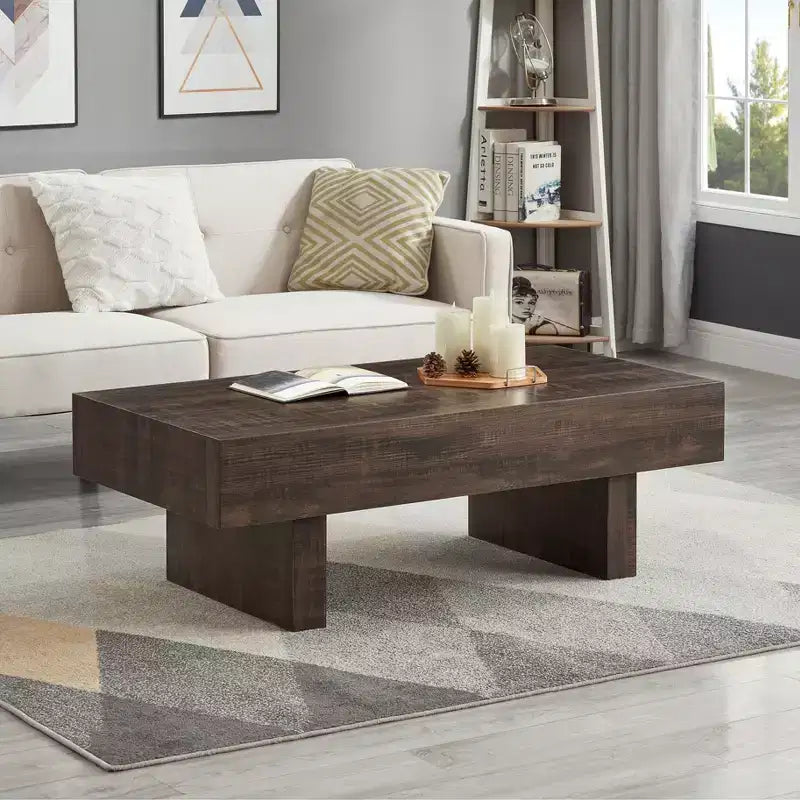 Roundhill Furniture Athens Table Basse d'Appoint Moderne
