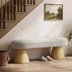 Banc de salle à manger multifonctionnel rembourré Ofra moderne Christopher Knight Home