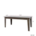 Grande table à manger extensible, Table à manger rectangulaire moderne extensible avec pieds en bois pour salon, cuisine, salle à manger
