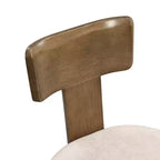 Lot de 2 chaises de salle à manger modernes rembourrées avec cadre en bois d'hévéa massif, chaises d'appoint du milieu du siècle - ModernLuxe