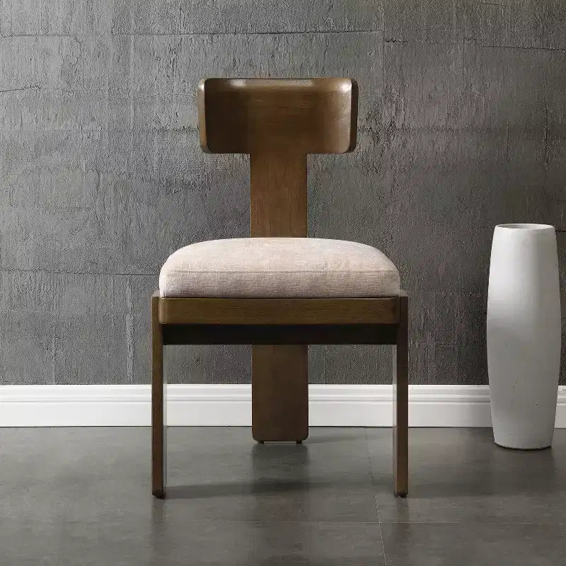 Lot de 2 chaises de salle à manger modernes rembourrées avec cadre en bois d'hévéa massif, chaises d'appoint du milieu du siècle - ModernLuxe