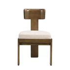Lot de 2 chaises de salle à manger modernes rembourrées avec cadre en bois d'hévéa massif, chaises d'appoint du milieu du siècle - ModernLuxe