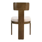 Lot de 2 chaises de salle à manger modernes rembourrées avec cadre en bois d'hévéa massif, chaises d'appoint du milieu du siècle - ModernLuxe