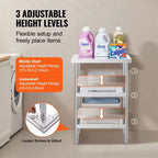 Table de préparation alimentaire en acier inoxydable VEVOR, table de travail de cuisine commerciale de 35,5 x 61 x 86 cm, avec 2 étagères inférieures réglables, table de préparation robuste