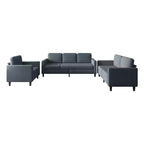 Mjkone Ensemble de canapés modulables pour salon : canapé 3 places, causeuse et fauteuil simple