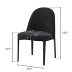 Lot de 4 chaises de salle à manger en bouclette, chaises épaisses rembourrées avec pieds en métal et dossier incurvé, pour salle à manger, cuisine, salon, chambre à coucher - Morden Fort