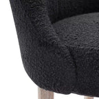 Chaise de salle à manger Genevieve en tissu bouclette de style Mid-Century Modern WestinTrends (lot de 6)