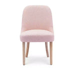 Chaise de salle à manger Genevieve en tissu bouclette de style Mid-Century Modern WestinTrends (lot de 6)