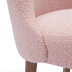 Chaise de salle à manger Genevieve en tissu bouclette de style Mid-Century Modern WestinTrends (lot de 6)