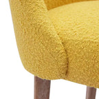 Chaise de salle à manger Genevieve en tissu bouclette de style Mid-Century Modern WestinTrends (lot de 6)