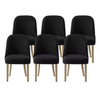 WestinTrends Genevieve Mid-Century Modern Upholstered Boucle Dining Chair (Set of 6)