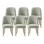 Chaise de salle à manger Genevieve en tissu bouclette de style Mid-Century Modern WestinTrends (lot de 6)