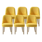 Chaise de salle à manger Genevieve en tissu bouclette de style Mid-Century Modern WestinTrends (lot de 6)