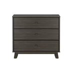 Plank+Beam Commode classique à 3 tiroirs en bois massif, petite commode de chambre, commode à tiroirs