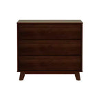 Plank+Beam Commode classique à 3 tiroirs en bois massif, petite commode de chambre, commode à tiroirs