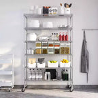 Étagère métallique UltraDurable Seville Classics à 6 niveaux certifiée NSF, 48 po L x 18 po P x 75 po H