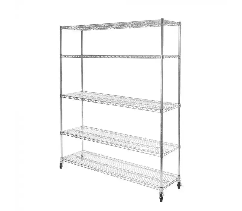 Étagère de rangement en fil d'acier ultra-durable à 5 niveaux, certifiée NSF, Seville Classics, 60 L x 72 H x 18 P
