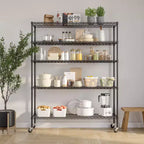 Étagère de rangement en fil d'acier ultra-durable à 5 niveaux, certifiée NSF, Seville Classics, 60 L x 72 H x 18 P